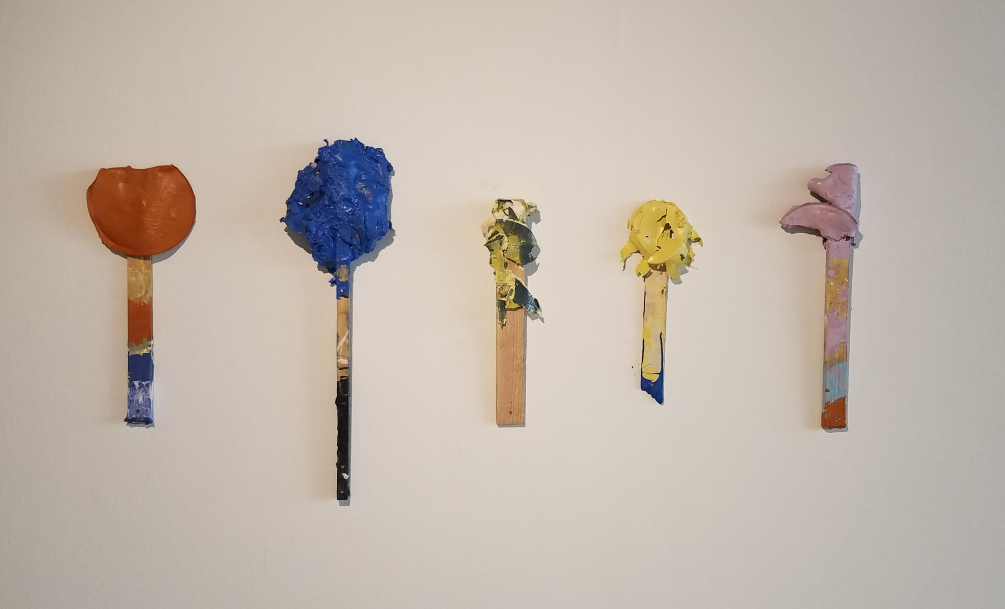 "Flowers for you" Latex paint on wood (Size varies) 2017-2018