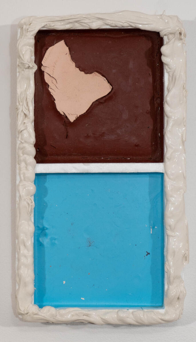 "Untitled" latex house paint and silicone on found foam