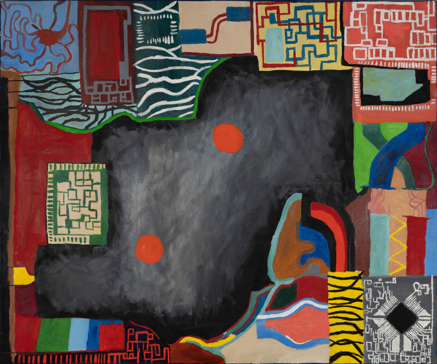 "Cross section of the internet" Oil on canvas (Destroyed) 2015