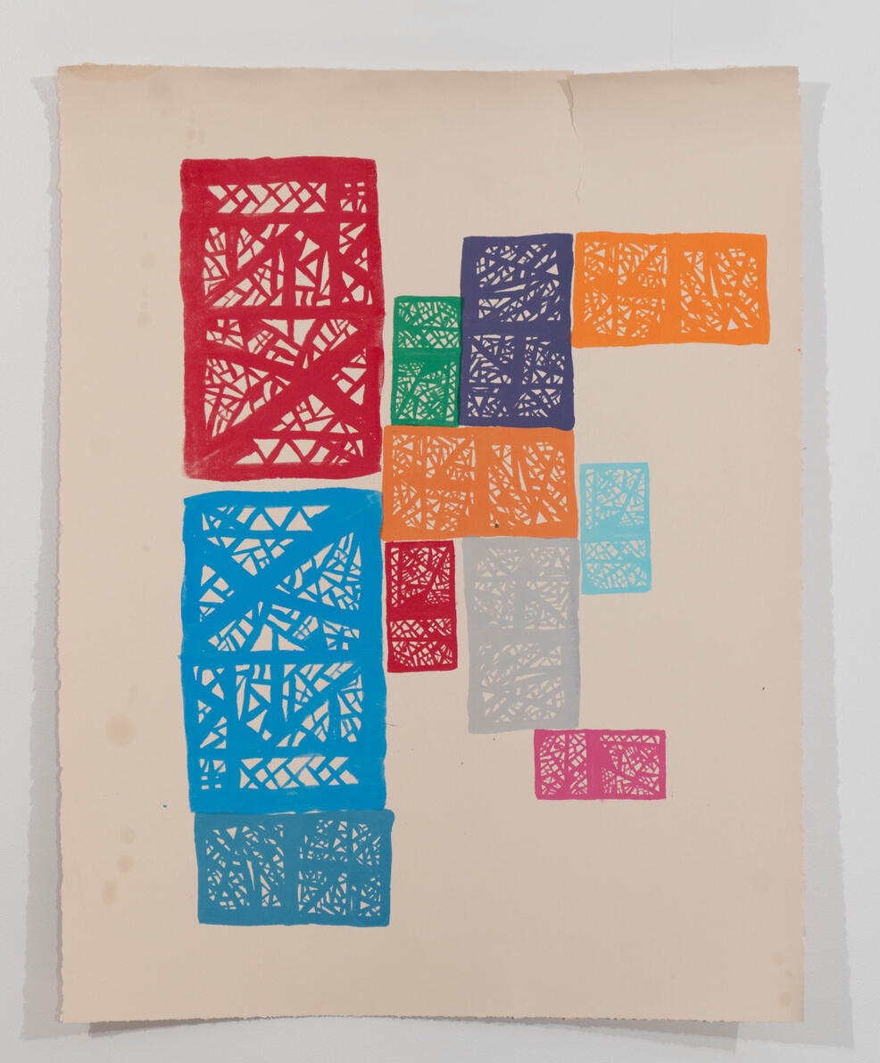 Silkscreen ink on Arches toned paper (edition of 9) 22" x 29" 2019